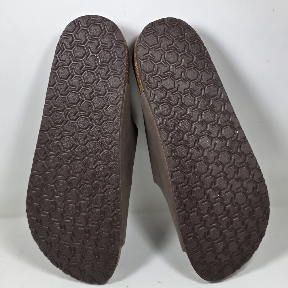 FITORY Mens Leather Insole Sandals with Two Buckles,Open Toe Slides - Picture 8 of 9